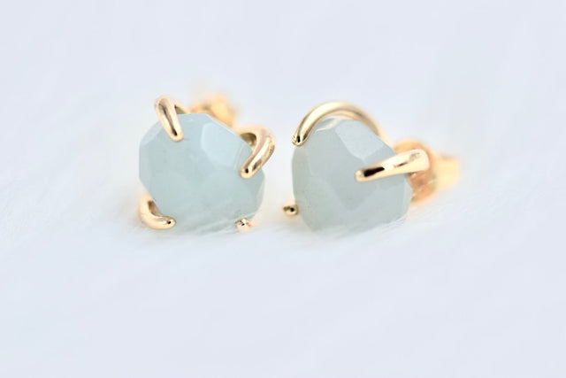Amazonite stud earrings