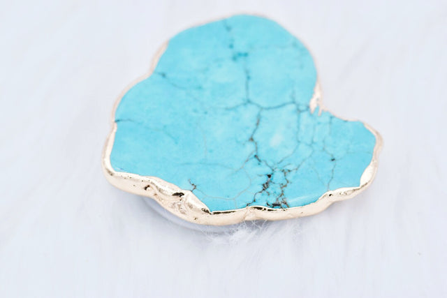 Turquoise phone grip