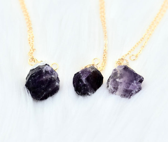 Amethyst nugget pendant