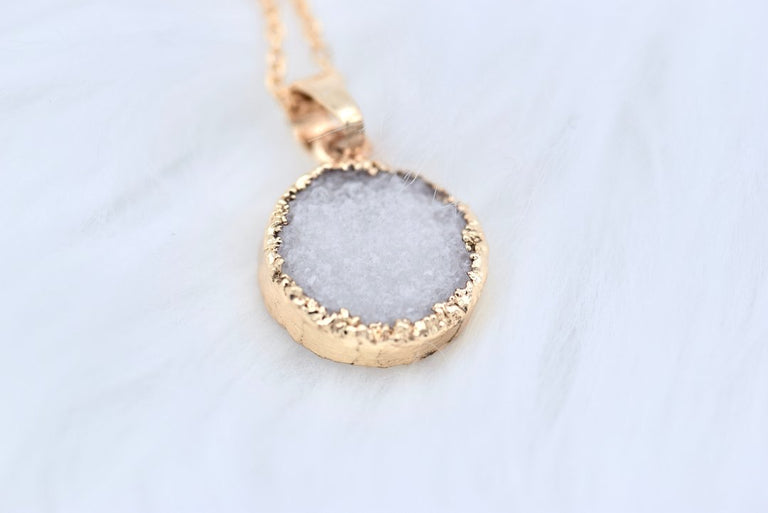 Multicolour High Quality Druzy Stone Necklace JewelSthan®